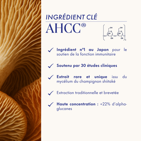 BOOSTER D'IMMUNITÉ AHCC® & VITAMINE C LIPOSOMALE