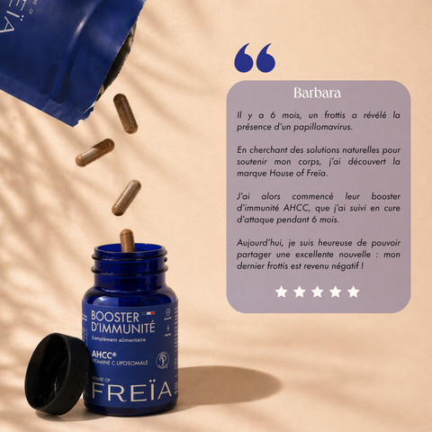 BOOSTER D'IMMUNITÉ AHCC® & VITAMINE C LIPOSOMALE