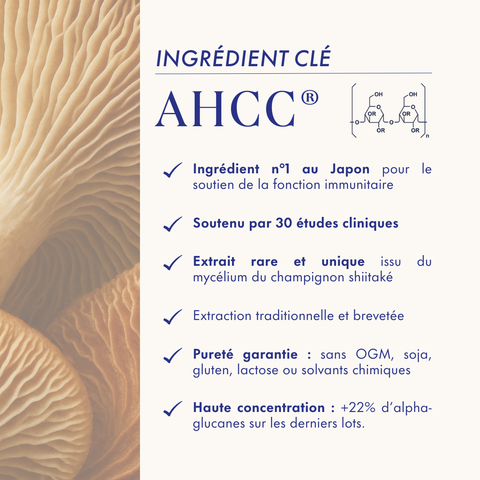 BOOSTER D'IMMUNITÉ AHCC® & VITAMINE C LIPOSOMALE